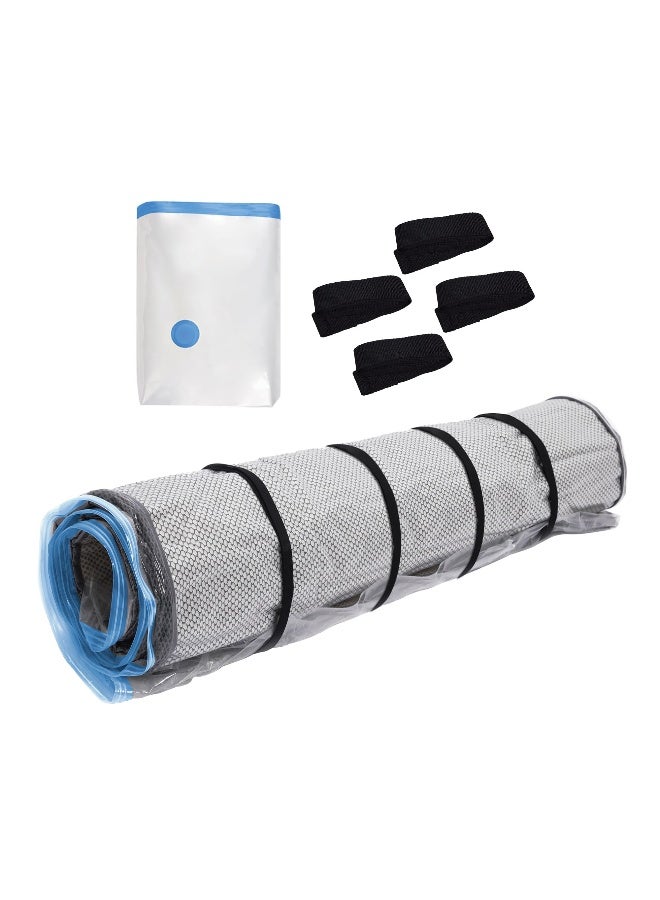 Storage Logic Queen/Full/Full-XL Foam Mattress Vacuum Bag with Blue Zipper, Mattress Storage Bag - Image 1
